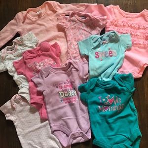 Newborn size onesies